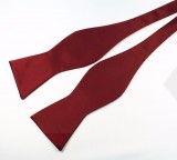    NM szatén köthető csokornyakkendő - Bordó